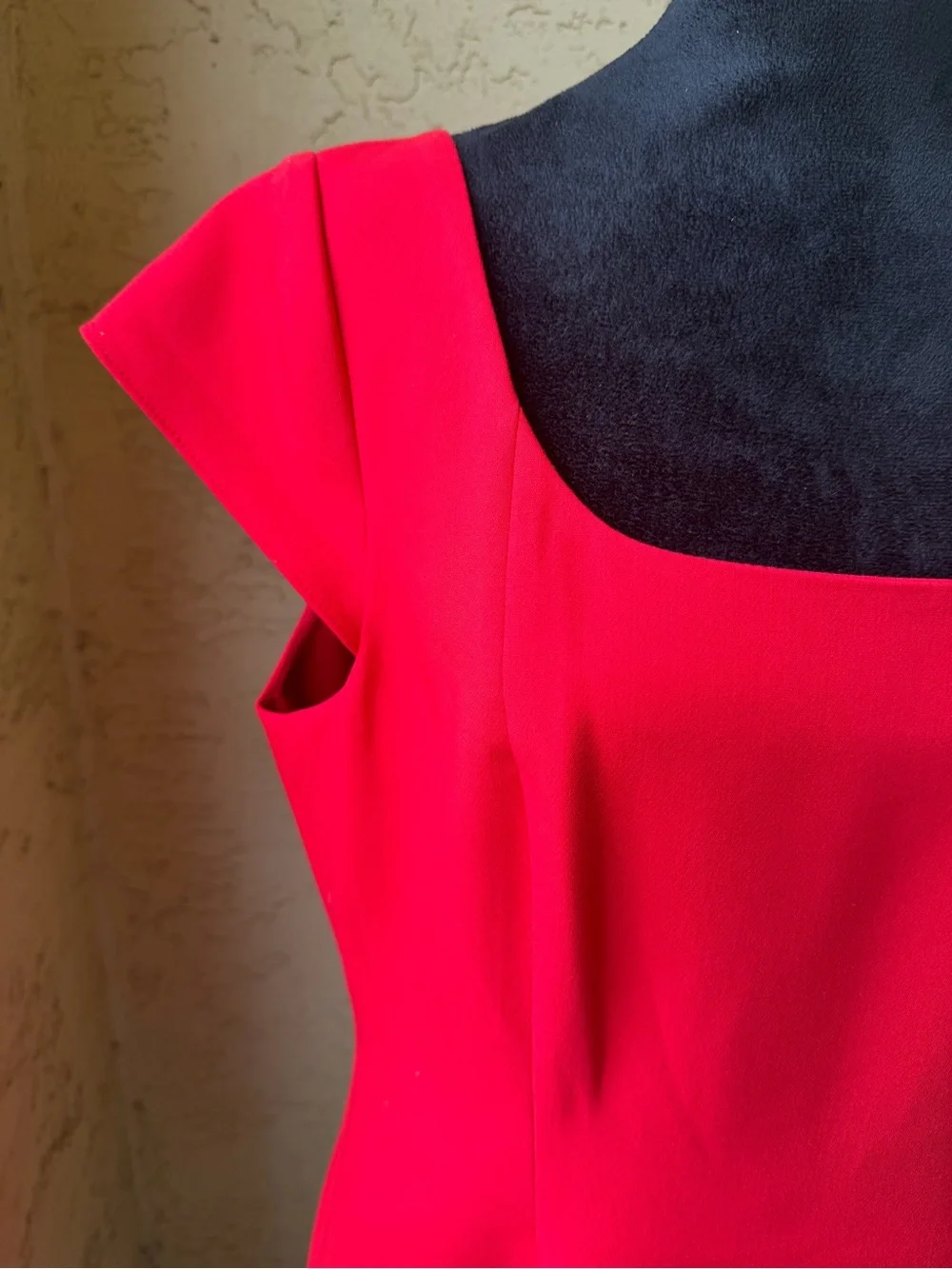 French Connection Azra Red Minidress 12 Cocktail Party Cap Sleeve Twill NWT
